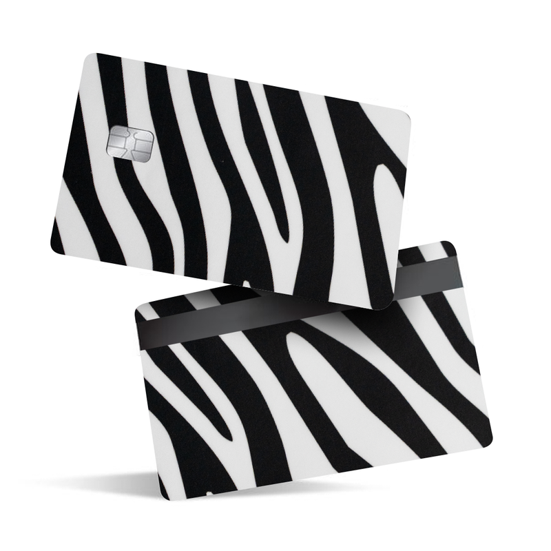 Zebra Pattern Debit Card Skins & Credit Card Wrap