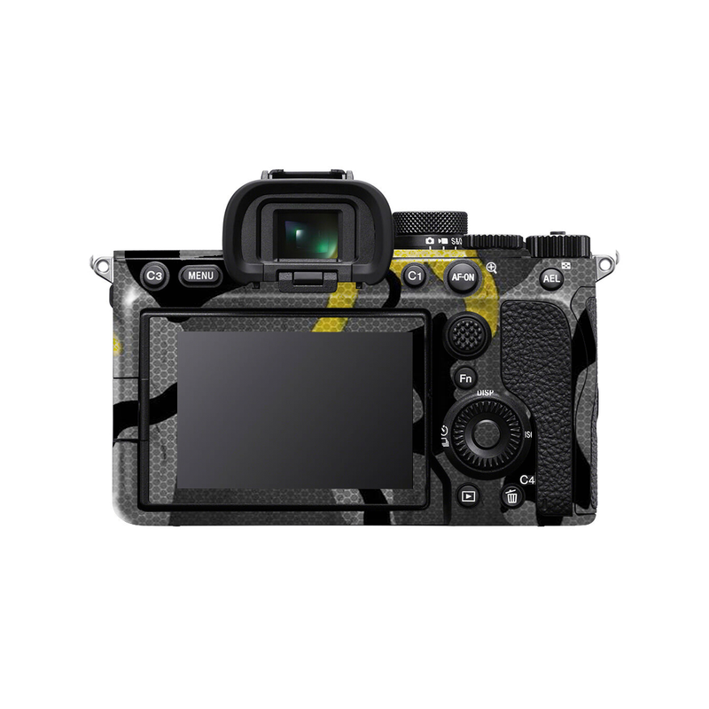 Yellow Camo Camera Skin