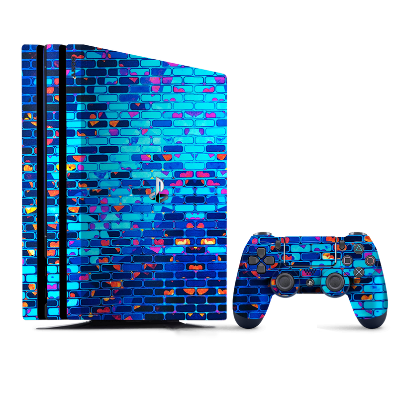 Colorful Brick Wall Pattern PlayStation 4 |PS4 Pro Skin
