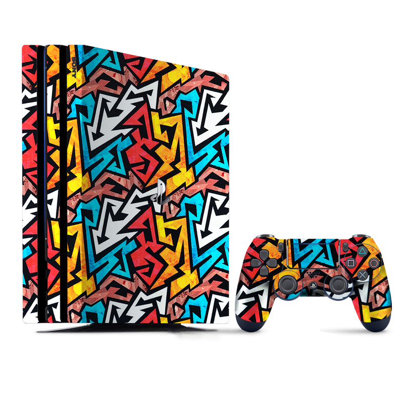 Graffiti Graphics Pattern PlayStation 4 |PS4 Pro Skin