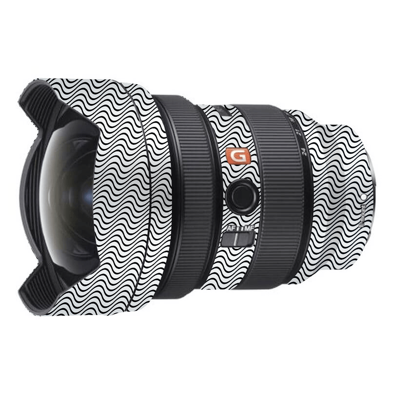 White Wave Pattern Camera Lens Skin