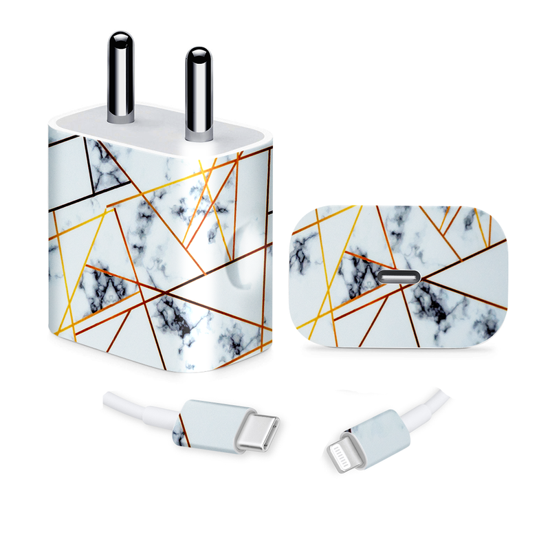 White Marble Charger Skin