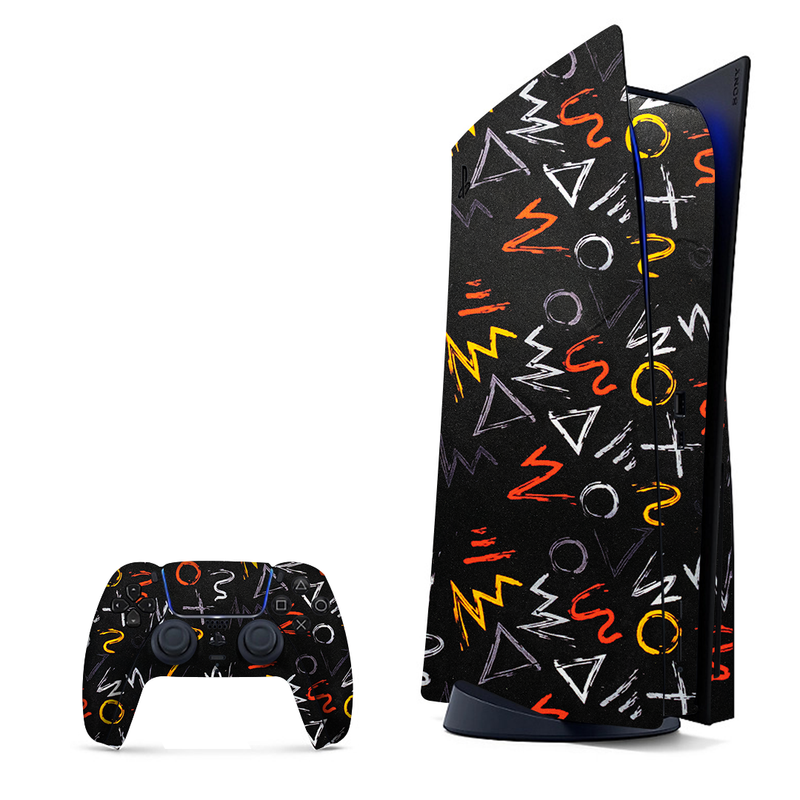 Scribble Pattern Playstation 5 Skin|PS5