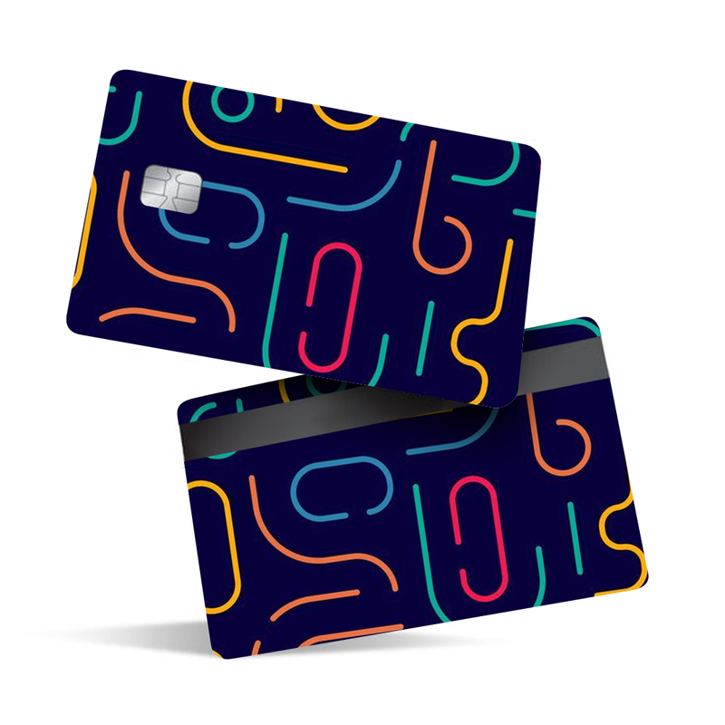 Geometric Mobile Pattern Debit Card Skins & Credit Card Wrap