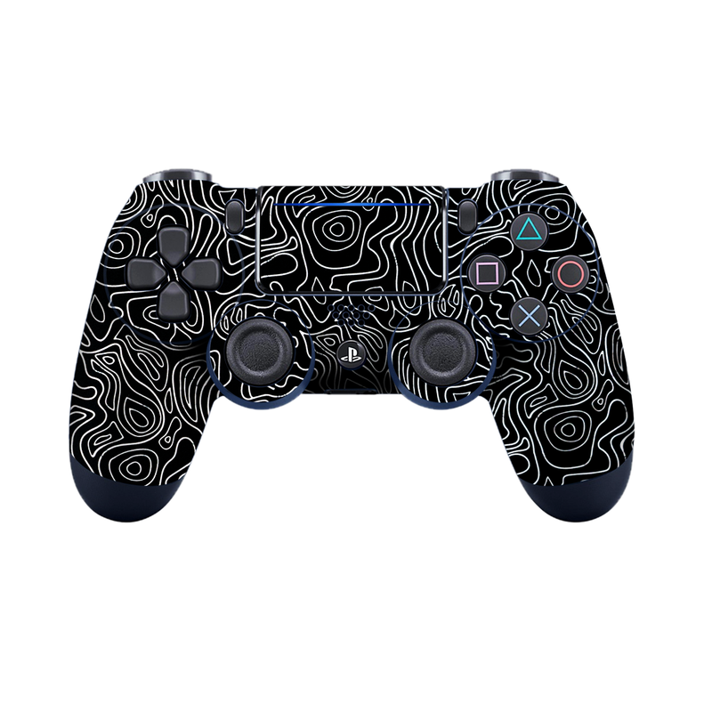 Black Doodles Controller Skin